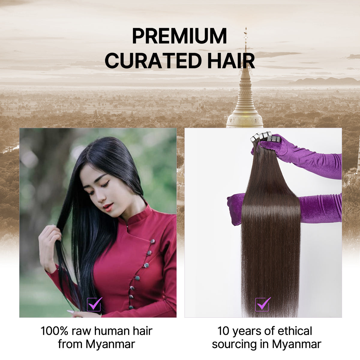Tape In Hair Extensions Human Hair 20pcs 50g Rich Mocha Brown Silky Straight Invisible Double Sided Tape Extensions-07