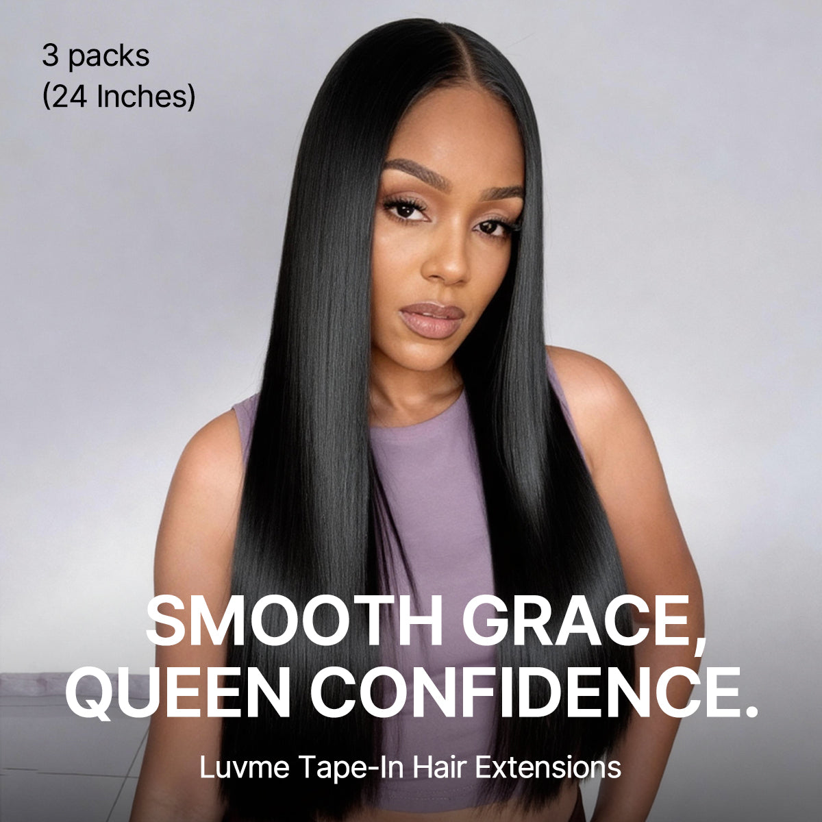 Tape In Hair Extensions Human Hair 20pcs 50g Silky Straight Natural Black Invisible Double Sided Tape Extensions-02