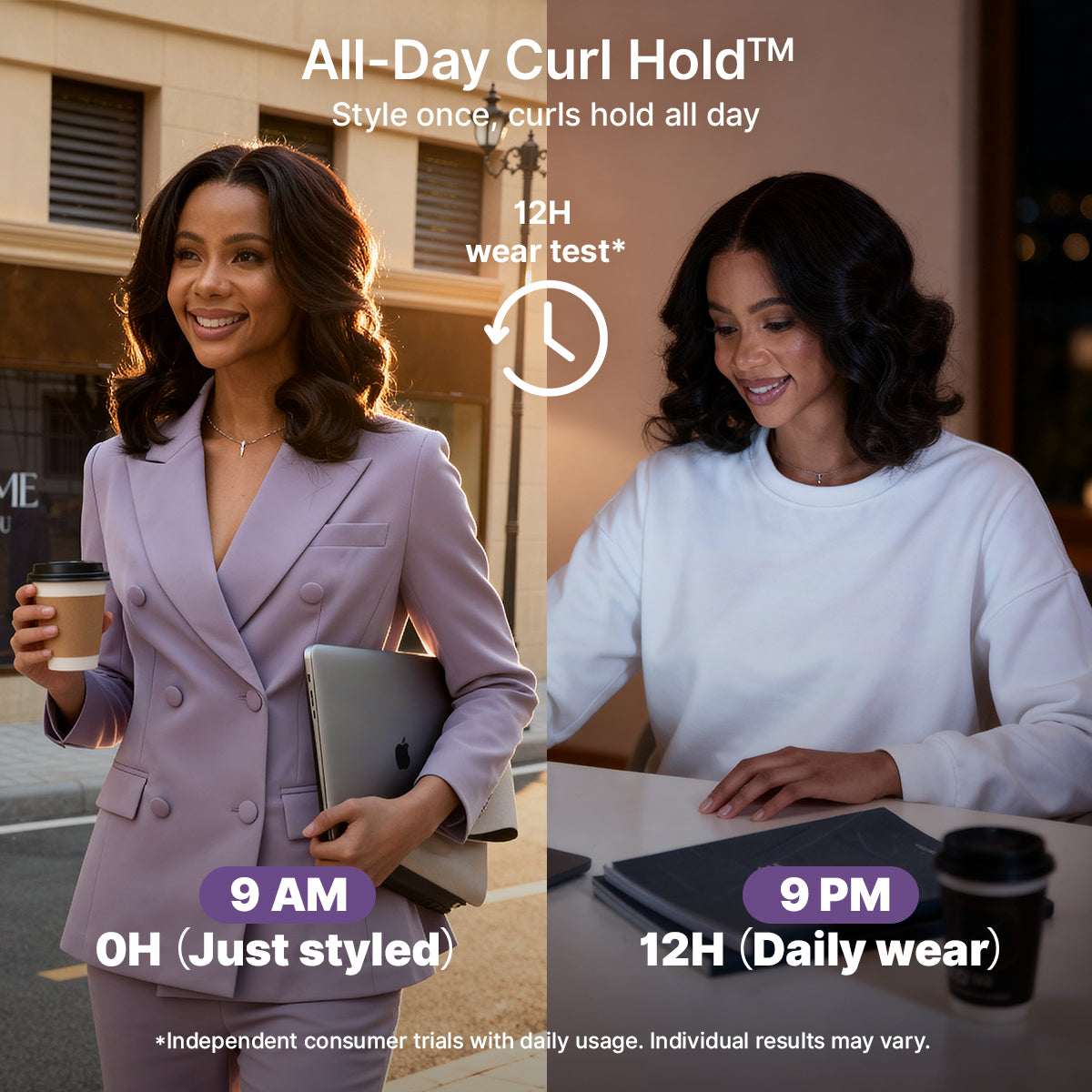 Luvme Hair All-Day Curl Hold™ premium shoulder-length body wave HD lace wig with pre-cut lace and 7x6 HD lace cap.