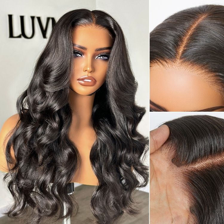 48H Delivery | Luvme All-Day Comfort™ PartingMax 7x6 HD Lace Glueless Wig Soft Loose Wave Human Hair Wig Pre-Cut Lace - US Only-01