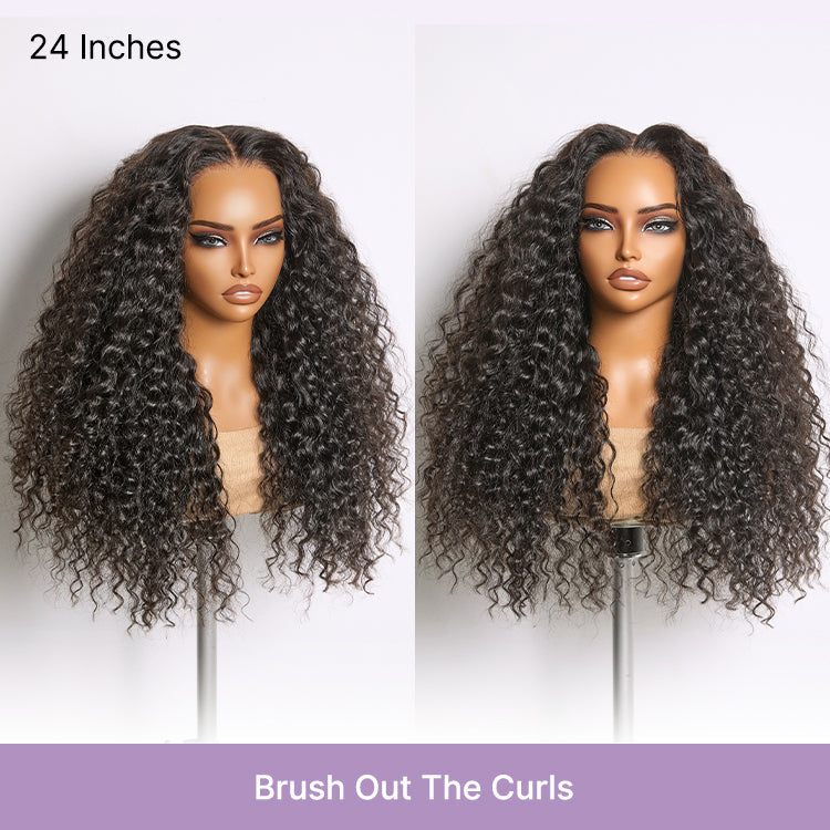 Luvme All-Day Comfort Wig 180% Density Soft & Full Water Wave Glueless 7x6 Closure HD Lace Human Hair Wig Pre-Cut Lace-06