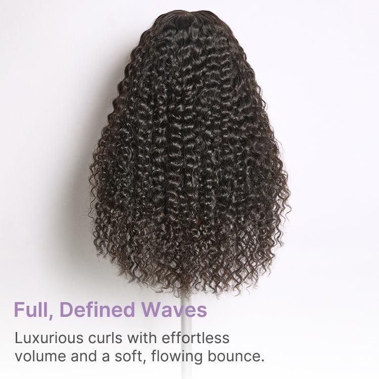 Luvme All-Day Comfort Water Wave HD lace human hair wig with 7x6 closure, pre-cut lace, soft full density, and glueless fit.
