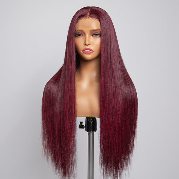 Mystery Mulberry Silky Straight 4x4 Closure Lace Glueless Wig-01