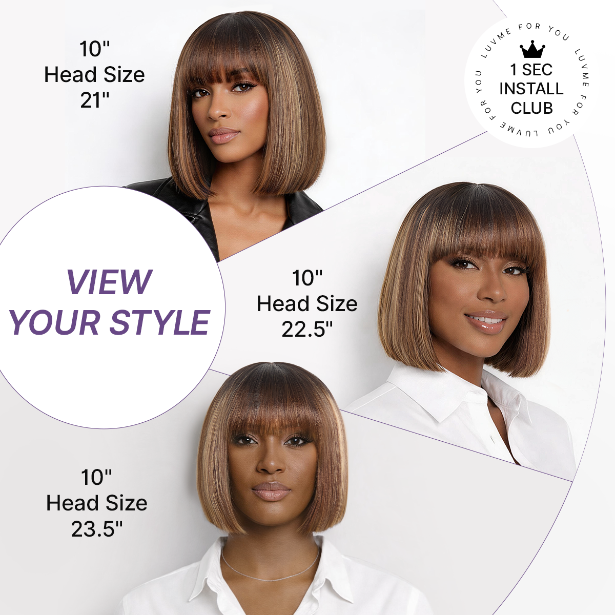 Special Add-On | Beginner Friendly Honey Blonde Highlight Yaki Blunt Cut Bob Glueless Minimalist Lace Bob Wig with Bangs-08