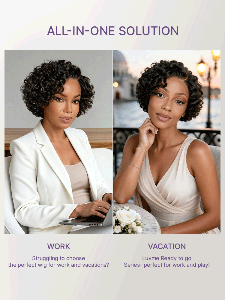 Luvme Hair-New Customers Only | Water Wave Pixie Cut Water Wave Glueless Minimalist HD Lace Short Curly Wig-14