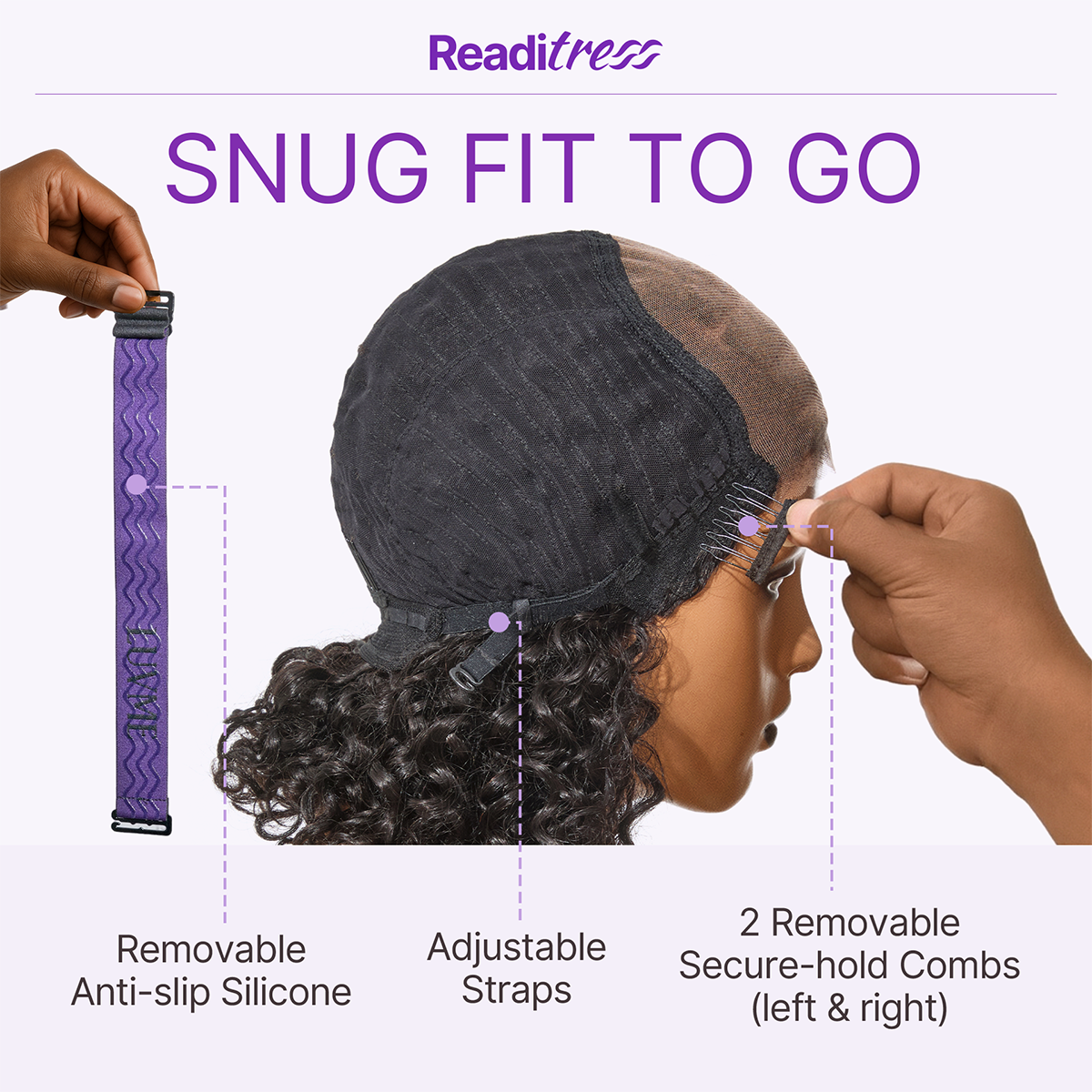 Readitress™ Boho Braids Deep Curly Glueless 5x5 Closure Lace with Braided Top Human Hair Wig Pre-Cut Lace-89