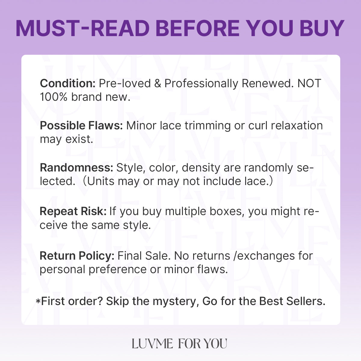 26-28 Inches= $119 | Renewed Mystery Wig (May Contain Minor Imperfections) | Curly | Final Sale No code Needed | US Only-17