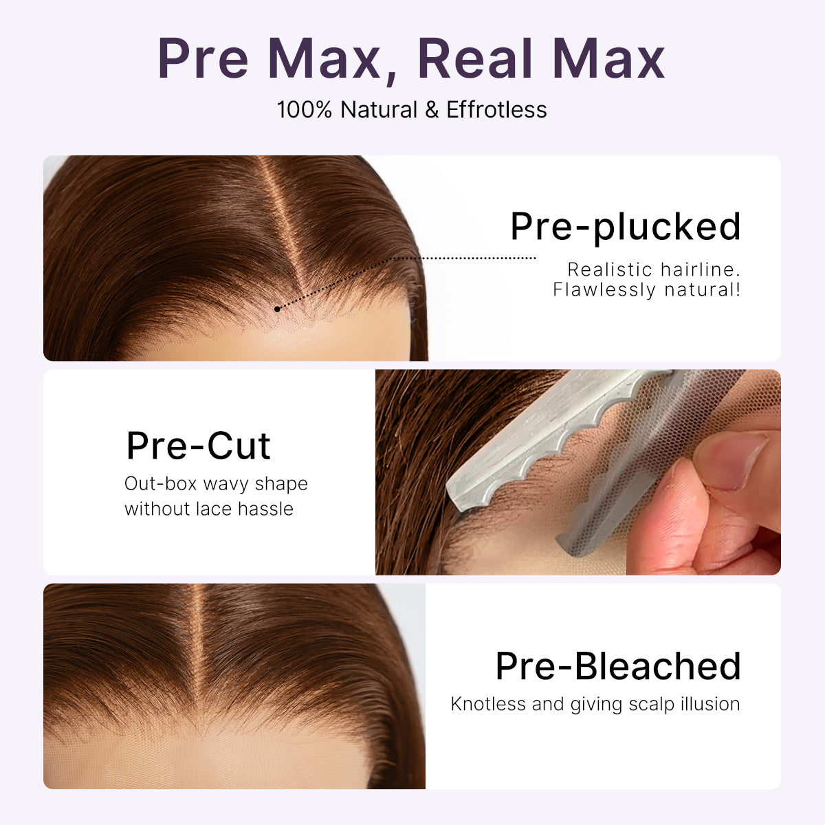 Rich Chocolate Brown Silky Straight 180% Density Glueless 13x4 Lace Frontal Wig Pre-Cut Lace Flexi-Fit Drawstring Cap-06