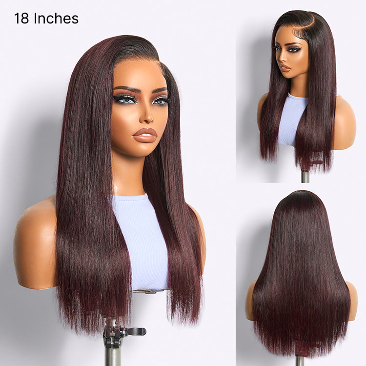 Luvme All-Day Comfort Wig 180% Density Rich Dark Plum Bone Straight with Baby Hair PartingMax Glueless 7x6 Closure HD Lace Wig Pre-Cut Lace-03