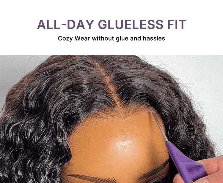 Luvme All-Day Comfort Wig 180% Density Rich Dark Plum Bone Straight with Baby Hair PartingMax Glueless 7x6 Closure HD Lace Wig Pre-Cut Lace-19