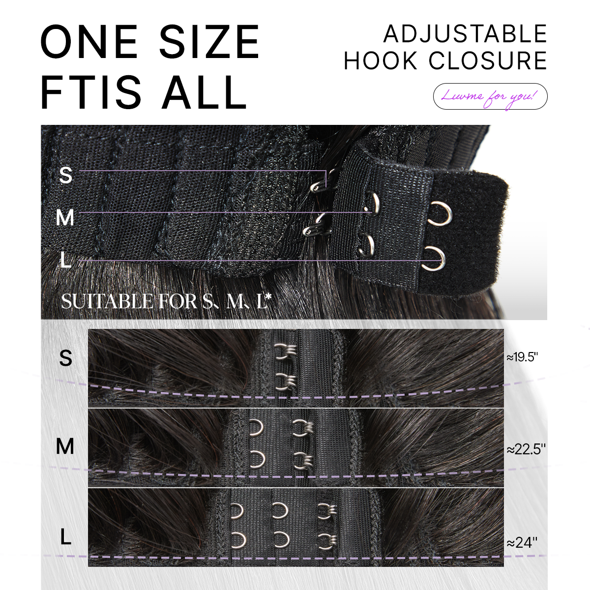 Luvme All-Day Comfort™ Wig PartingMax Glueless 7x6 Closure HD Lace Loo
