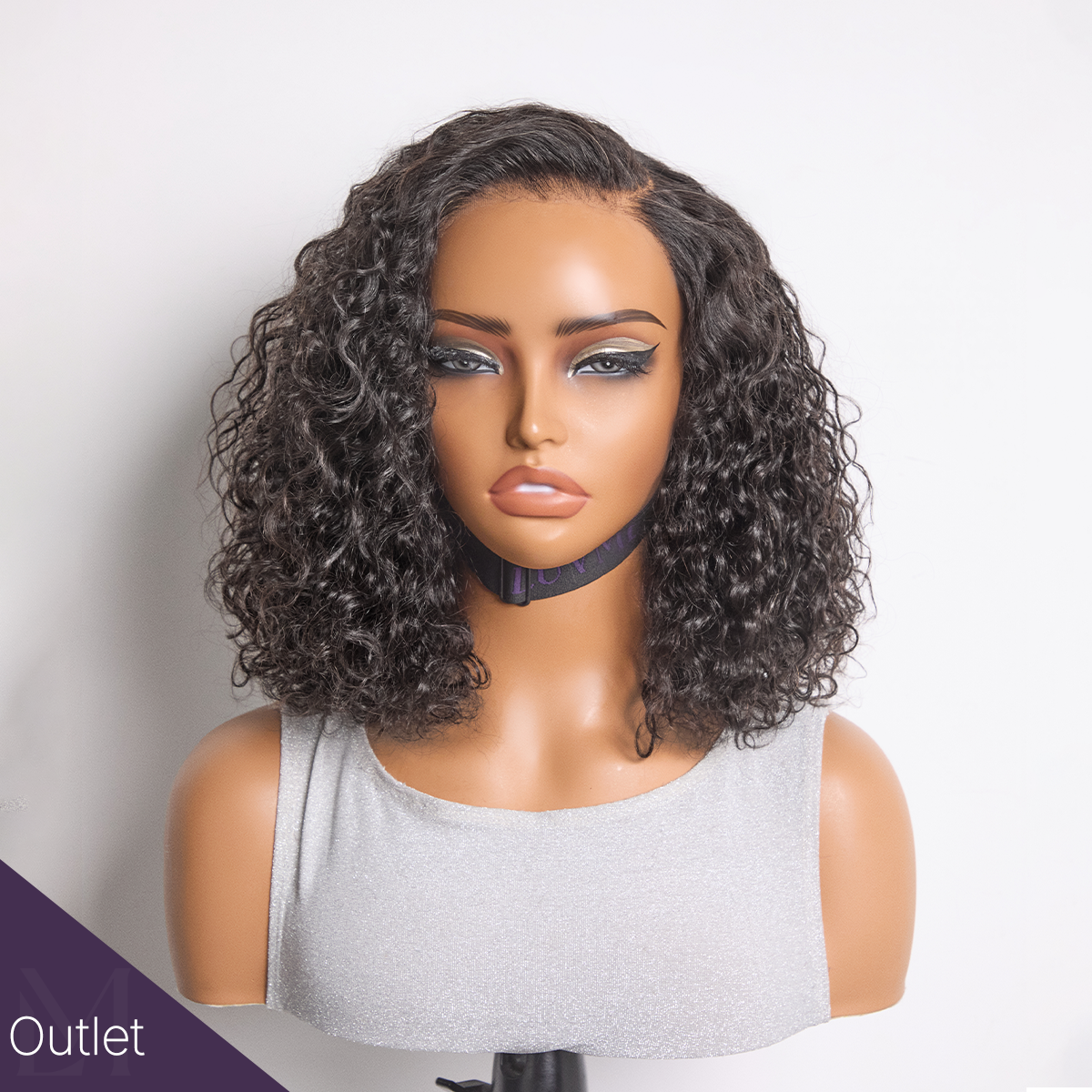 Outlet | Natural Black Water Wave Glueless Minimalist Lace Wig-01