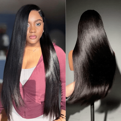 US Only | Luvme All-Day Comfort™ Wig 180% / 250% Density Bone Straight with Baby Hair PartingMax Glueless 7x6 Closure HD Lace Wig Pre-Cut Lace-44