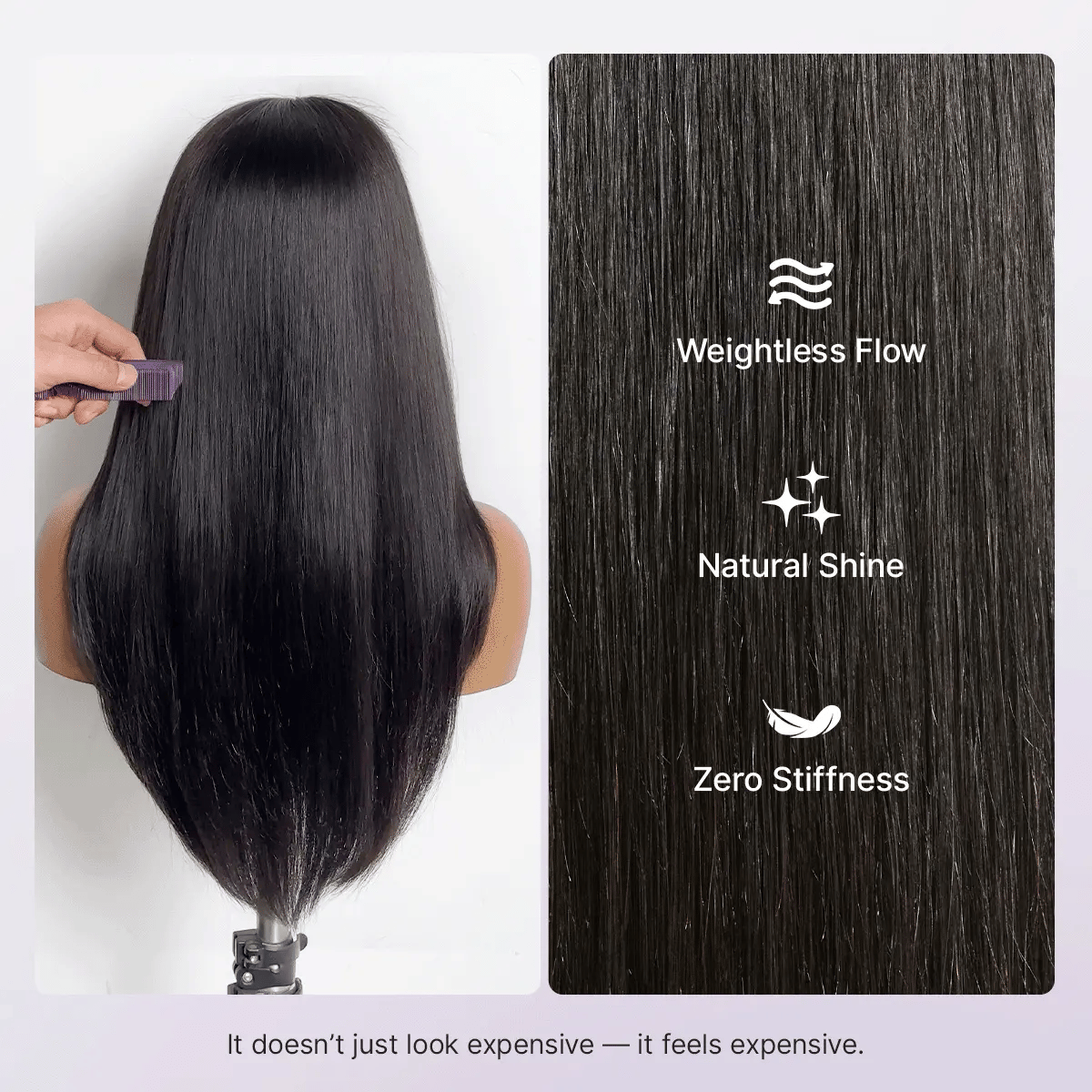 PreMax Super Natural Hairline Face-Framing Layered Cut Silky Straight