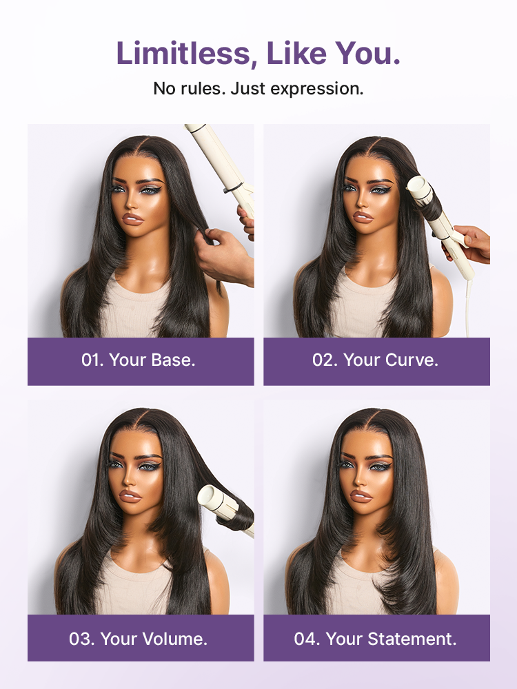 PreMax Super Natural Hairline Face-Framing Layered Cut Silky Straight Glueless 13x4 Frontal Lace Wig Human Hair Pre-Cut Lace-13