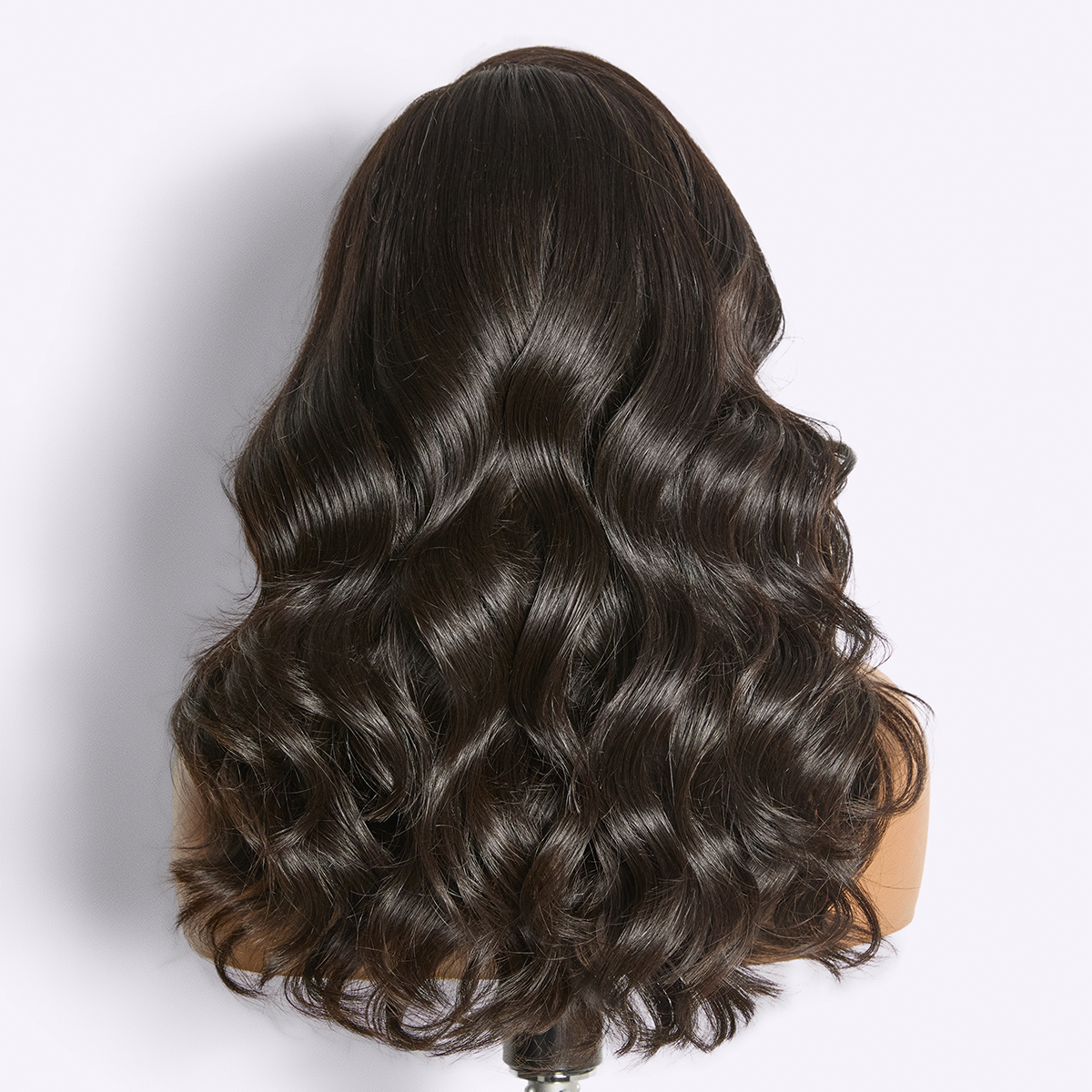 Vanessa Natural Black Layered Body Wave Wig by Luvme Hair with HD lace, 5x5 closure, 100% human hair, glueless style