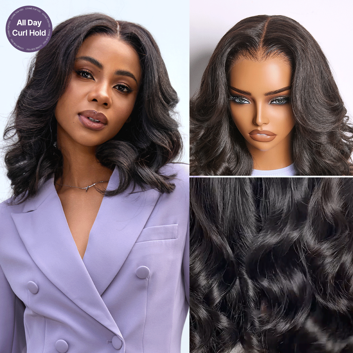 Luvme All-Day Curl Hold™ Premier Grade Hair Shoulder Length Body Wave CuticleAlign™ PartingMax Glueless 7x6 HD Lace Wig Pre-Cut Lace-42