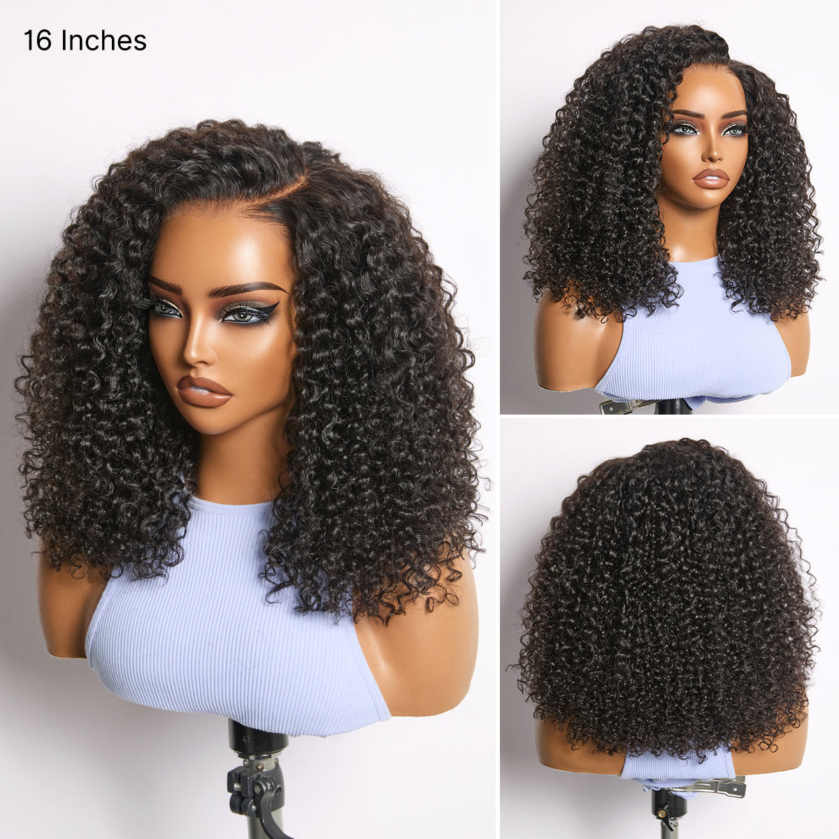 Kinky Curly 7x6 Closure HD Lace Wig 180 Density