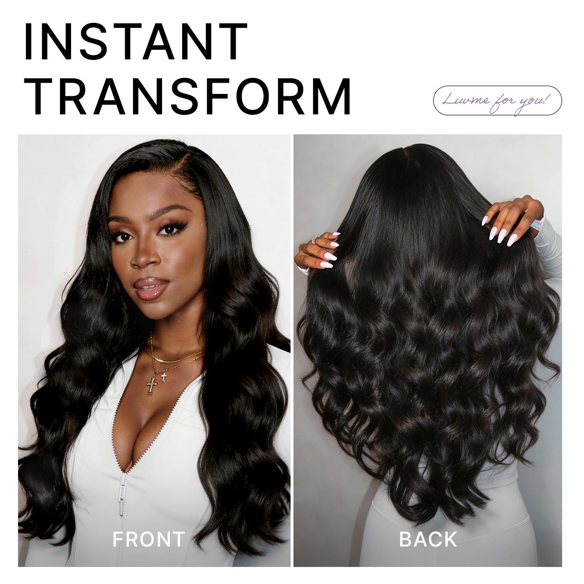 Luvme All-Day Comfort™ Wig PartingMax Glueless 7x6 Closure HD Lace Loose Body Wave Long Wig Pre-Cut Lace-95