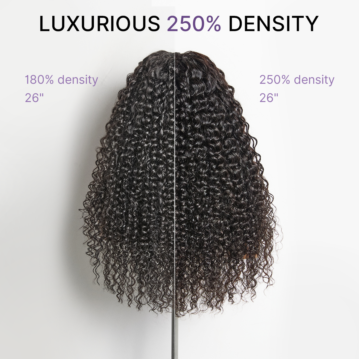 PreMax 180% / 250% Density Water Wave Glueless Flexi-Fit Drawstring 13x4 Frontal Lace Fluffy Curly Wig Pre-Cut Lace-40