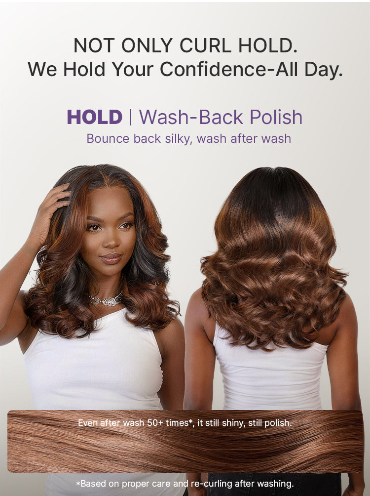 Luvme All-Day Curl Hold Premier Grade Hair Ombre Brown Body Wave CuticleAlign PartingMax Glueless 7x6 HD Lace Wig Pre-Cut Lace-19