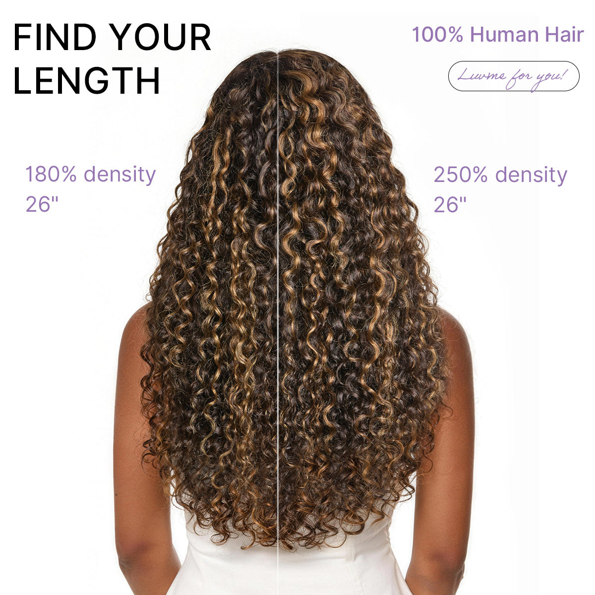 Luvme All-Day Comfort™ Wig PartingMax Brown Highlights Funmi Curly 7x6 Closure HD Lace Glueless Wig Pre Cut Lace-60