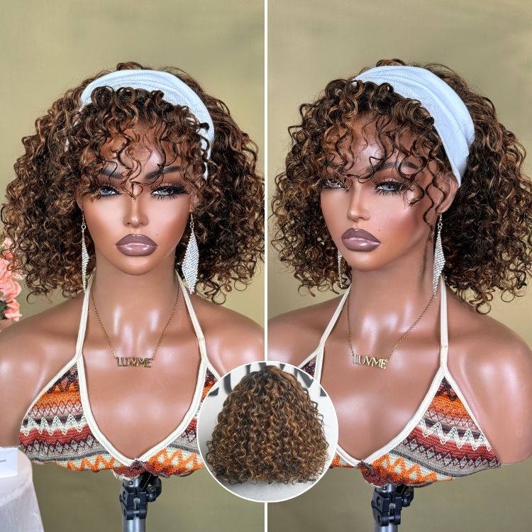 Crazy Wednesday |  Deep Wave Glueless Minimalist HD Lace Human Hair Curly Wig Pre-Cut Lace-24