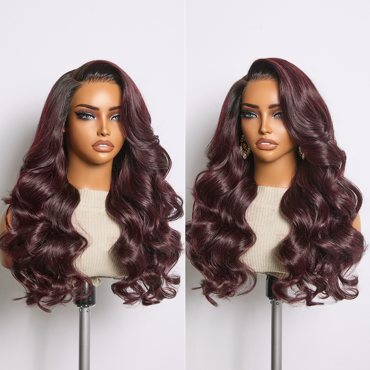 Luvme Hair All-Day Comfort™ glueless HD lace long body wave wig with 7x6 closure and pre-cut lace, 180-250% density.