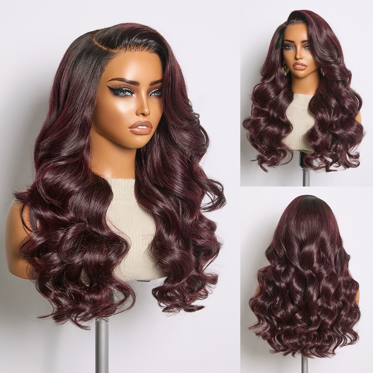 Luvme Hair all-day comfort glueless body wave wig with 7x6 HD lace closure, long loose waves, pre-cut lace, 180% to 250% density