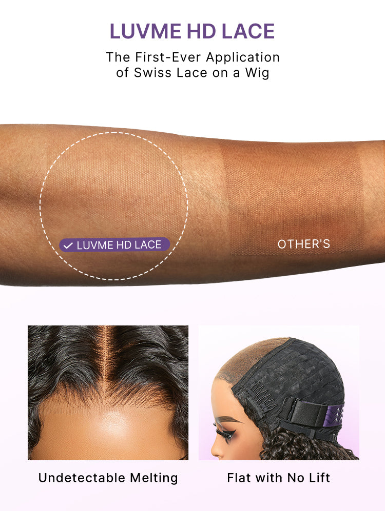 Wear & Go Ombre Brown Fluffy Curly 180% Density Glueless 5x5 Closure HD Lace Wig Pre-Cut Lace-12