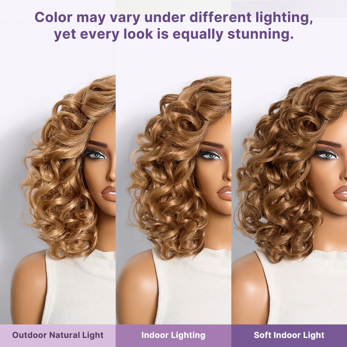 Luvme Hair dark root ombre brown lace wig with loose waves, bouncy, minimalistic, glueless, ready-to-wear HD lace wig.