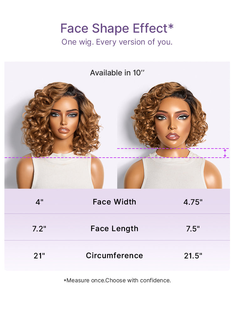 Dark Root Ombre Brown Mature Bouncy Loose Wave Glueless Minimalist HD Lace Wig Ready to Go-15