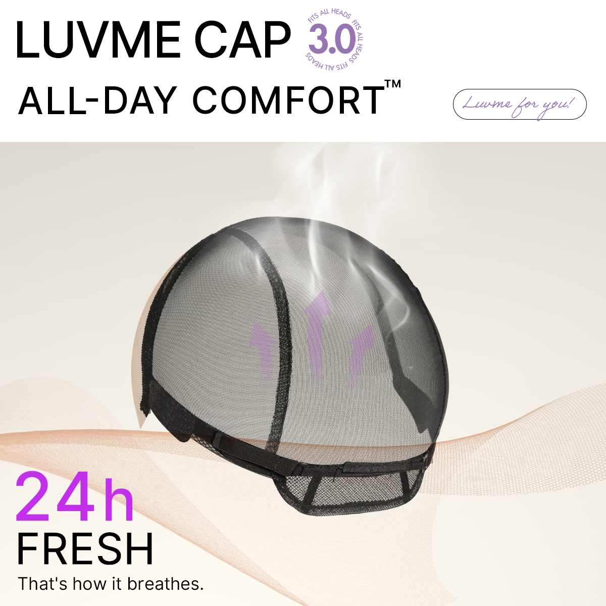 Luvme All-Day Comfort™ Wig 180% Density Loose Body Wave Glueless 7x6 Closure HD Lace Human Hair Wig with Bangs Pre-Cut Lace-65