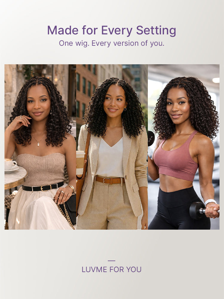 Luvme Hair-Readitress™ Pre-Separated Reusable Feather Crochet Human Hair Extensions Deep Wave / Kinky Straight Protective Style with Free Gifts - US Only-20