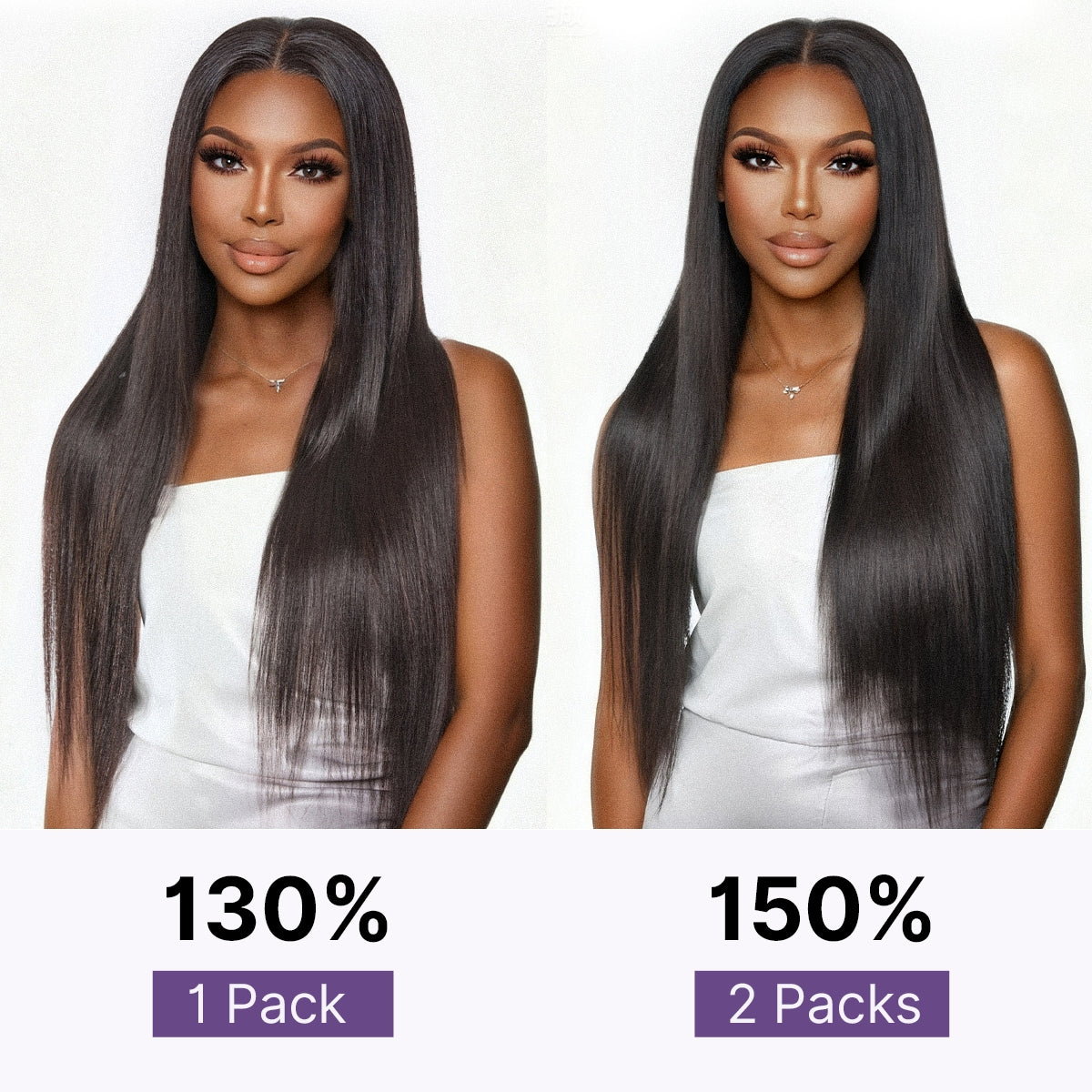 Luvme Hair silky straight 0.59mm zero trace invisible clip-in hair extensions, lightweight and seamless for daily styling.