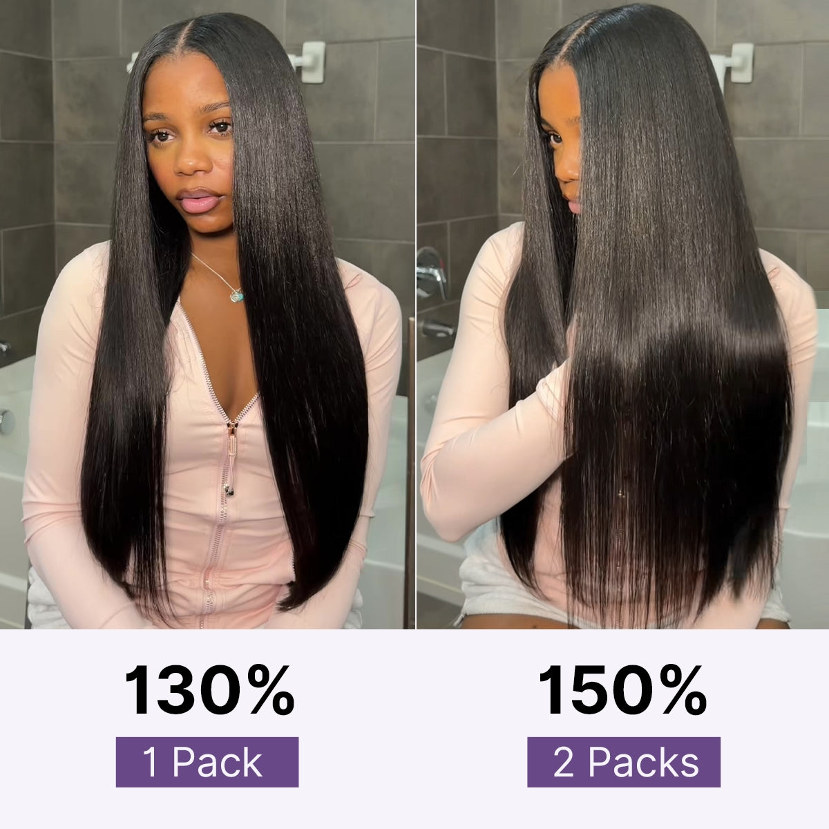 Luvme Hair Yaki Straight 0.59mm zero trace invisible clip-in hair extensions, 100g, seamless blend, lightweight for daily styling