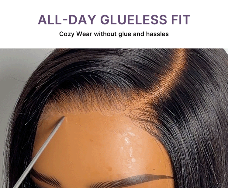 Luvme All-Day Comfort™ Wig 180% Density Ombre Brown Butterfly Cut Layered Light Yaki Straight Glueless 7x6 Closure HD Lace Human Hair Wig Pre-Cut Lace-67