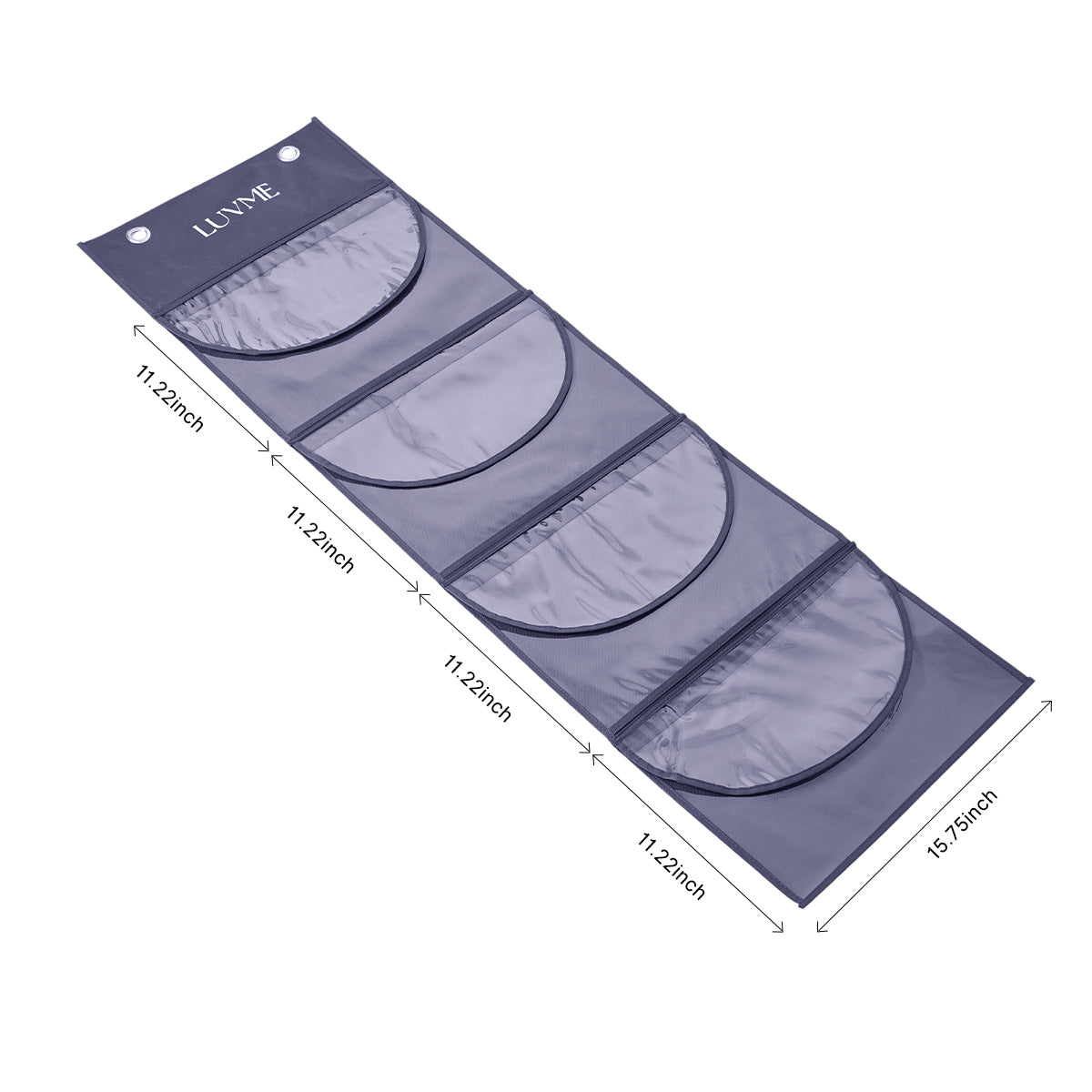 LUVME 4-Pack Purple Wig Storage Bags, Dust-Proof Hair Extension Carriers-06