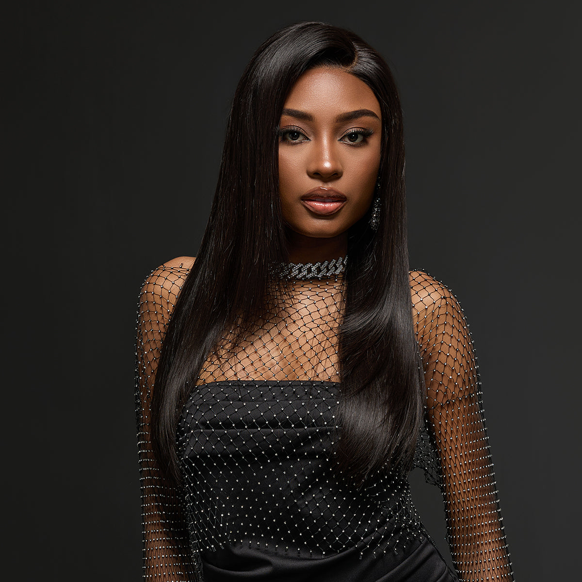 Luvme Hair It Girl RawMagic x Kim Kimble silky straight 13x6 HD lace frontal wig with drawstring cap, natural hairline and smooth texture.