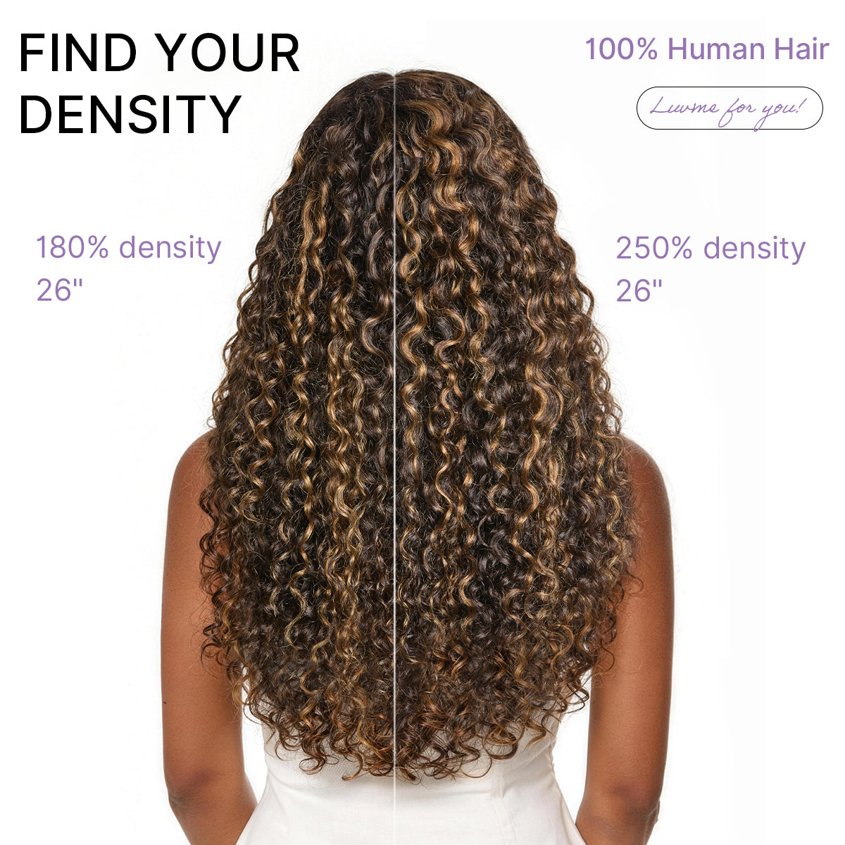 Luvme All-Day Comfort™ Wig PartingMax Brown Highlights Funmi Curly 7x6 Closure HD Lace Glueless Wig Pre Cut Lace-64