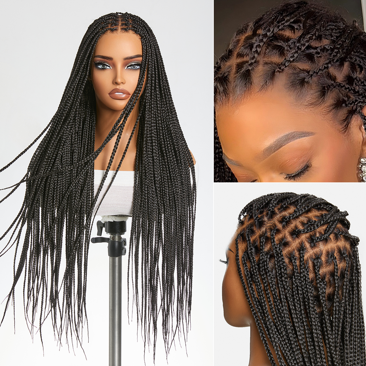 Braided Wigs for Women Frontal & Full Lace Ready to Wear