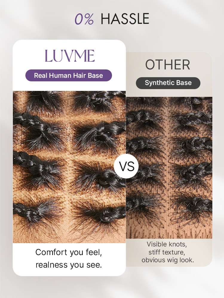 Special Deal | OwnScalp™ Lightweight Salon-Like Braids with a Real Scalp Look Full HD Lace Knotless Box Braided Wig - US Only-22