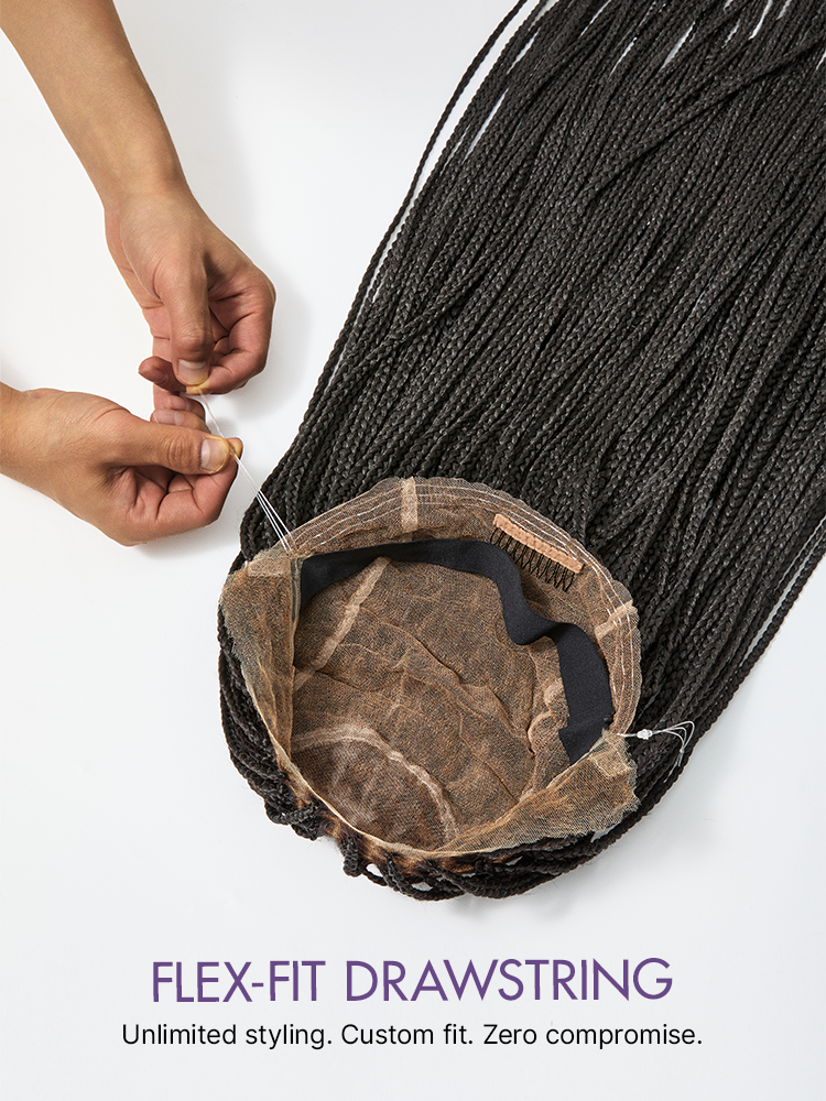Special Deal | OwnScalp™ Lightweight Salon-Like Braids with a Real Scalp Look Full HD Lace Knotless Box Braided Wig - US Only-27