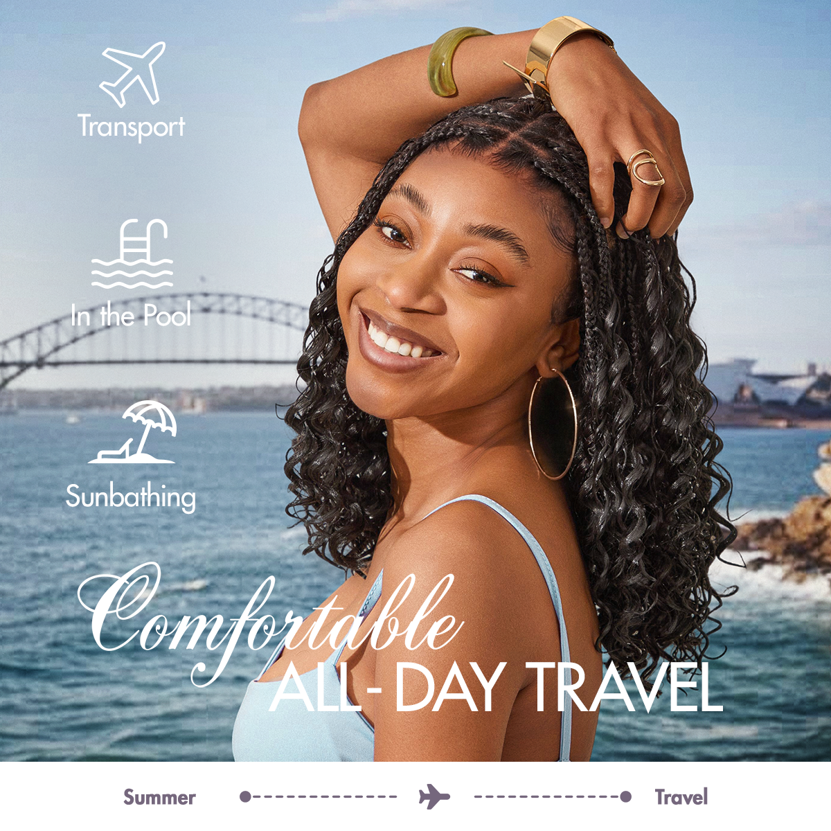 Readitress™ Pre-Separated Feather Crochet Human Hair Extensions Deep Wave / Kinky Straight Protective Style with Free Gifts - US Only-47