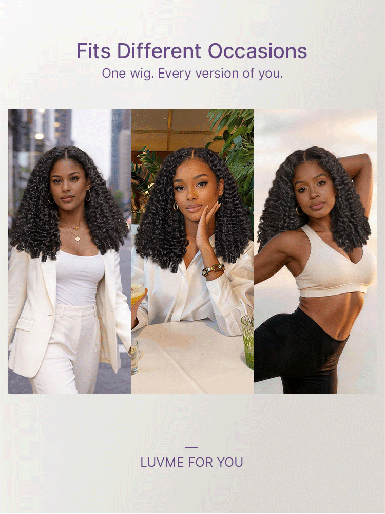 20 Inches=$189.9 |True Scalp V Part 180% Density Burmese Curly Finger Coil Ends Glueless Human Hair Wig with Flexi-Fit Drawstring-08