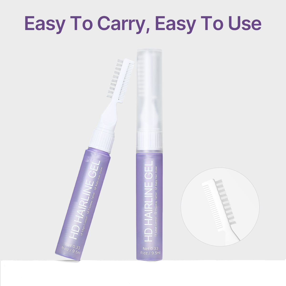 Luvme Hair LUVME Edge Control Stick 2.0 with strong hold for wigs, portable hair styling tool in black color.