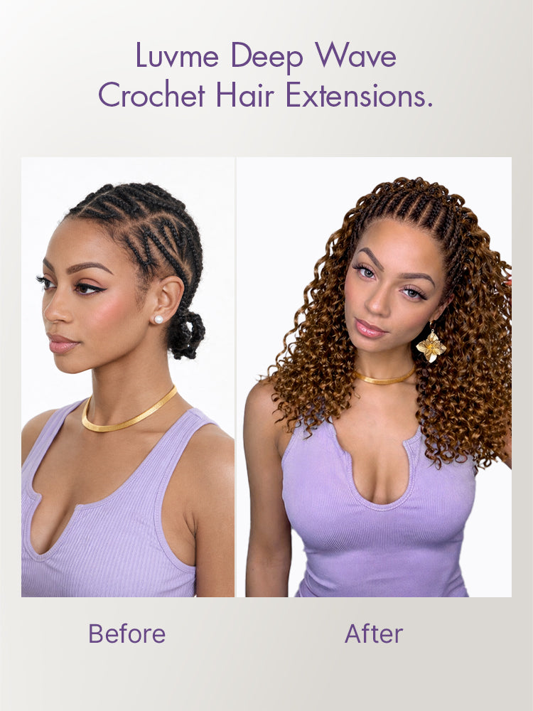 Readitress Ombre Brown Deep Wave Pre-Separated Feather Crochet Human Hair Extensions-10