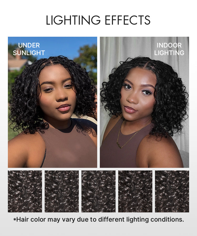 Luvme Hair-Readitress™ Boho Braids Deep Curly Glueless 5x5 Closure Lace with Braided Top Human Hair Wig Pre-Cut Lace-23
