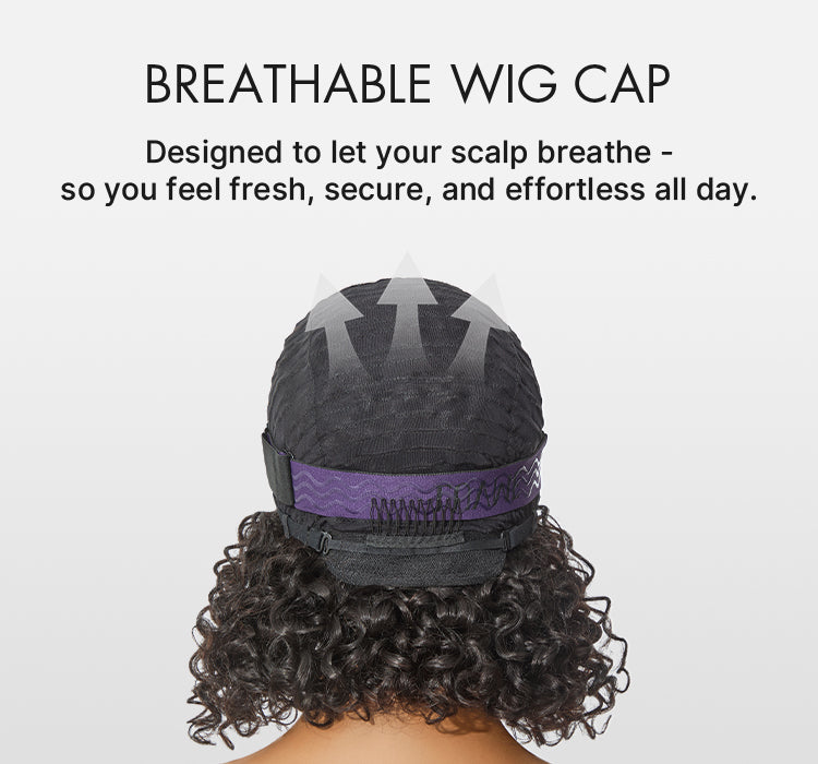 Readitress™ Boho Braids Deep Curly Glueless 5x5 Closure Lace with Braided Top Human Hair Wig Pre-Cut Lace-111