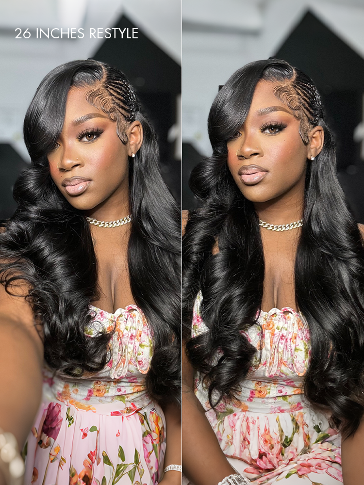 NatureMAX™ 200% / 250% Density Loose Wave Glueless 13x6 HD Lace Front Wig Human Hair Pre-Cut Lace Flexi-Fit Drawstring Cap-44